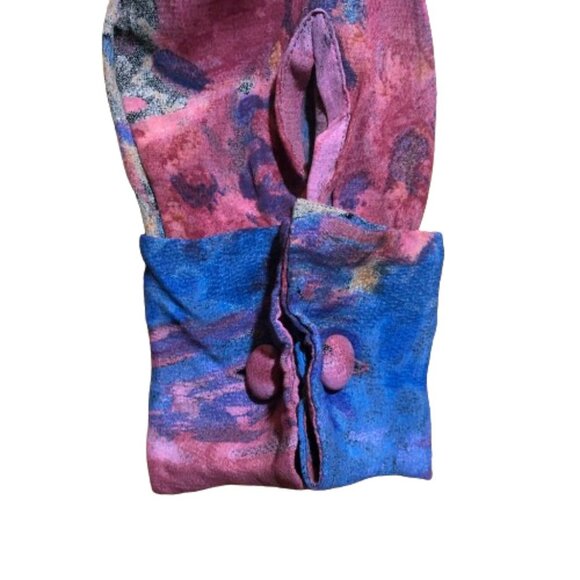 Ports International vintage pink back buttons V neck tunic top shirt - Picture 14 of 16